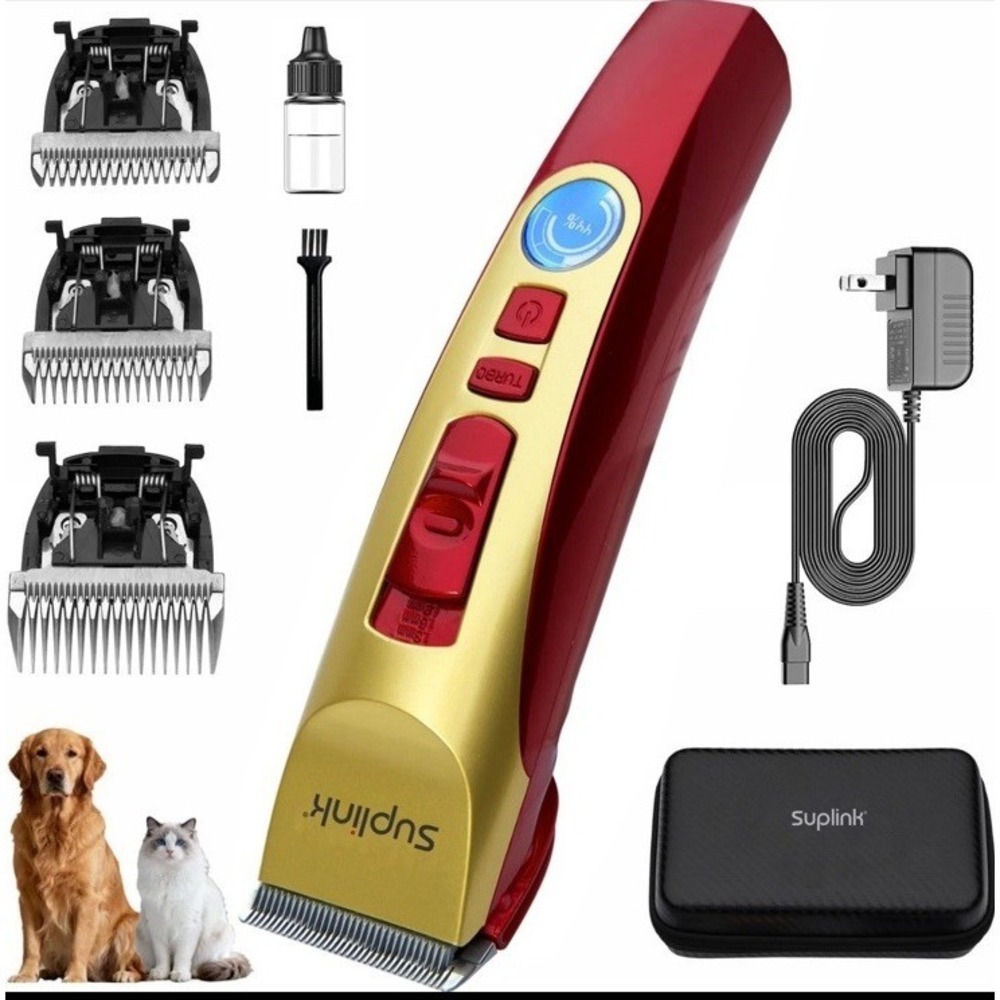 Suplink Dog Clippers Professional Heavy Duty Dog Groom Low Noise High Power
